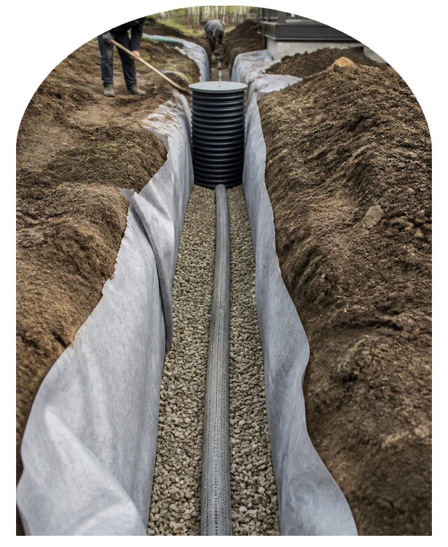 Подземный дренаж участка в Таганроге по цене от 2545 р. | Метпроект-Тгн
